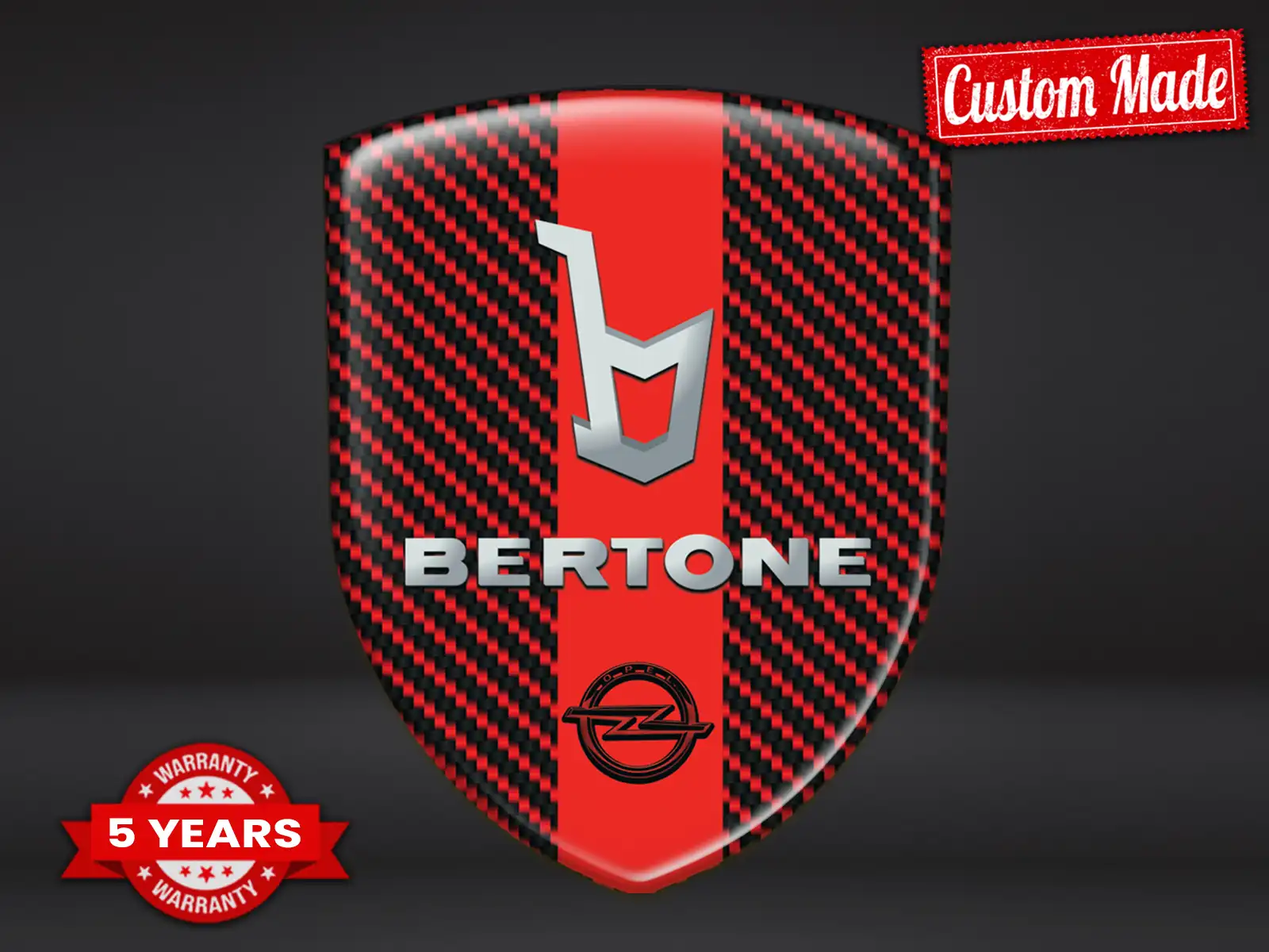 Bertone Vinyle Auto Sur Mesure Résistant Design Moderne